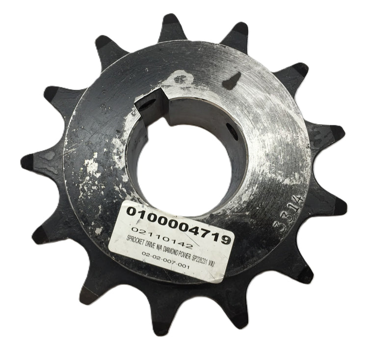 Diamond Power Roller Chain Sprocket SP228231 with 2-3/4" Bore USED