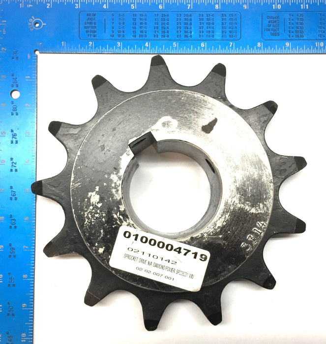 Diamond Power Roller Chain Sprocket SP228231 with 2-3/4" Bore USED