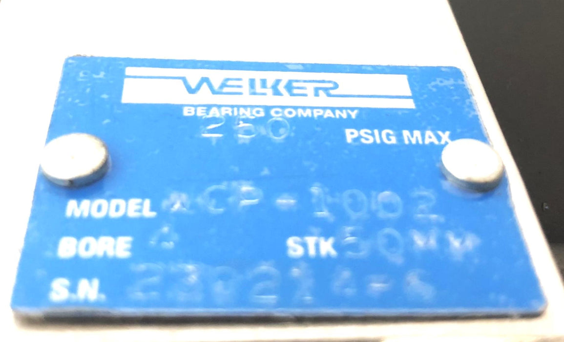 Welker Shot Pin Pneumatic Cylinder WCP-1002 NOS