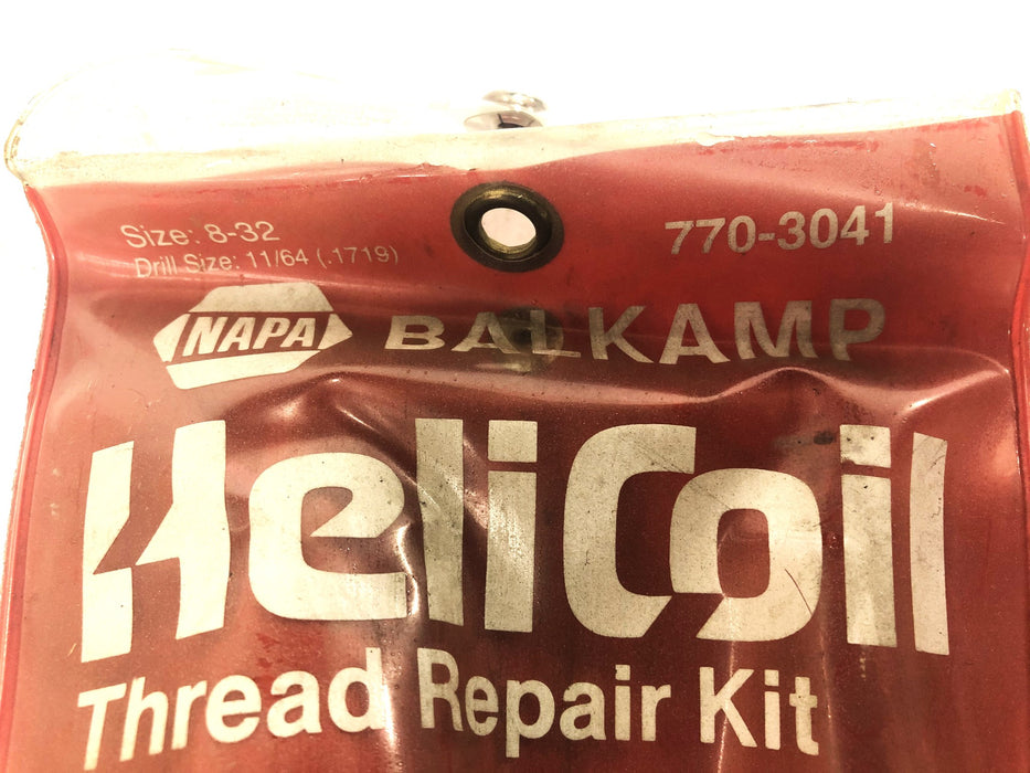 NAPA Balkamp HeliCoil 8-32 Thread Repair Kit 770-3041 NOS