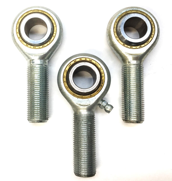 HEIM Threaded Rod End Bearing HML-10 [Lot of 3] (1 w/Zerk and 2 w/o Zerk) NOS