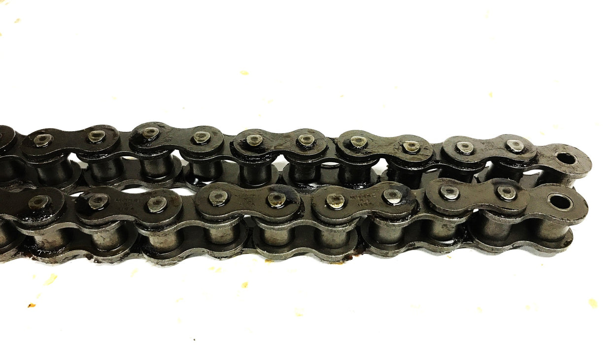 Tsubaki Riveted Roller Chain (3 pieces 124 inch total length) RS 50 RIV-10 NOS