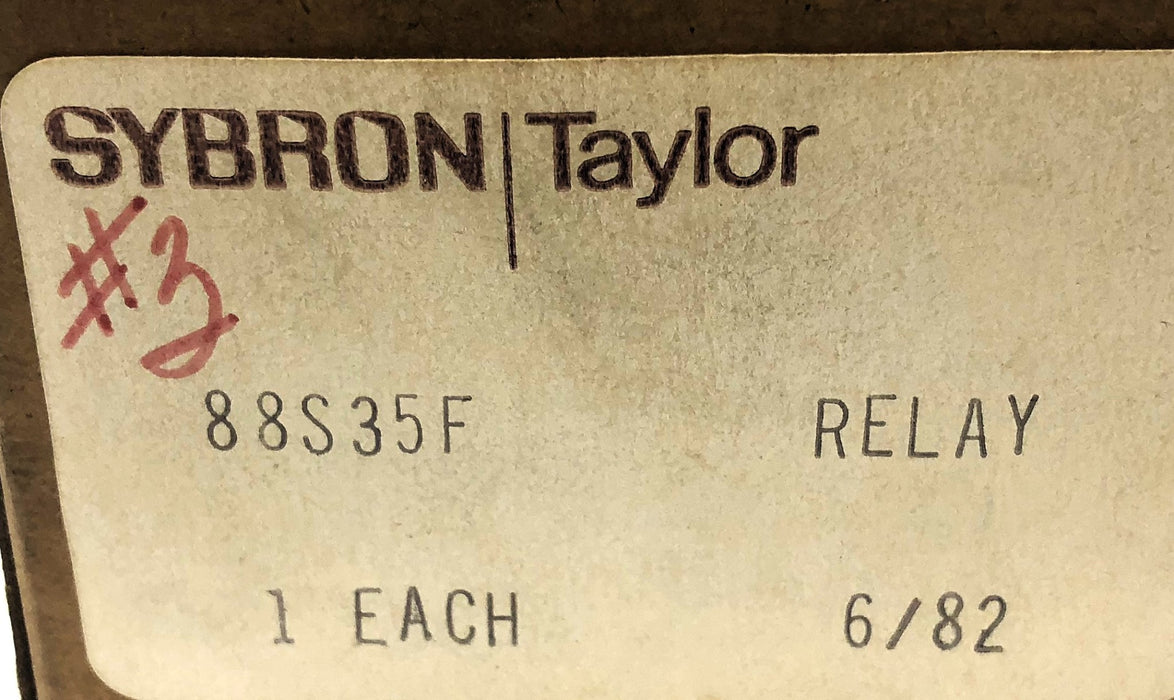 Sybron Taylor Relay 88S35F NOS