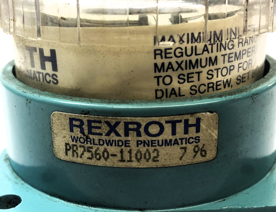 Rexroth Dial-Air Pressure Regulator PR7560-11002 (796) NOS