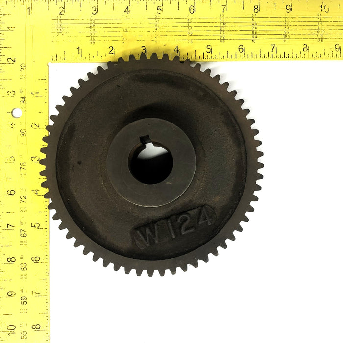 Unbranded 6-3/8 Inch OD 1-1/8 Inch Bore 60 Tooth Gear W124 NOS
