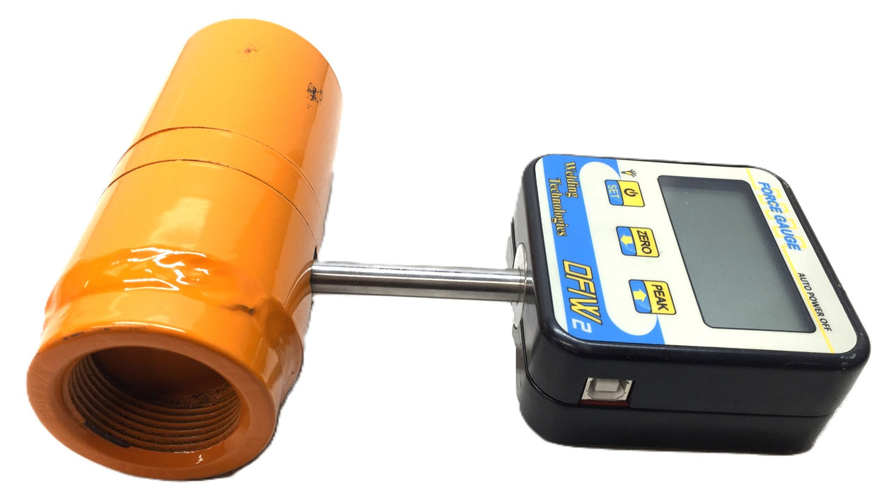 Welding Technologies DFW2 Digital Force Gauge Dynamometer with Force Sensor USED