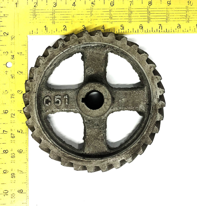 Unbranded 6-7/8 Inch OD 7/8 Inch Bore 32Tooth Gear C51 NOS