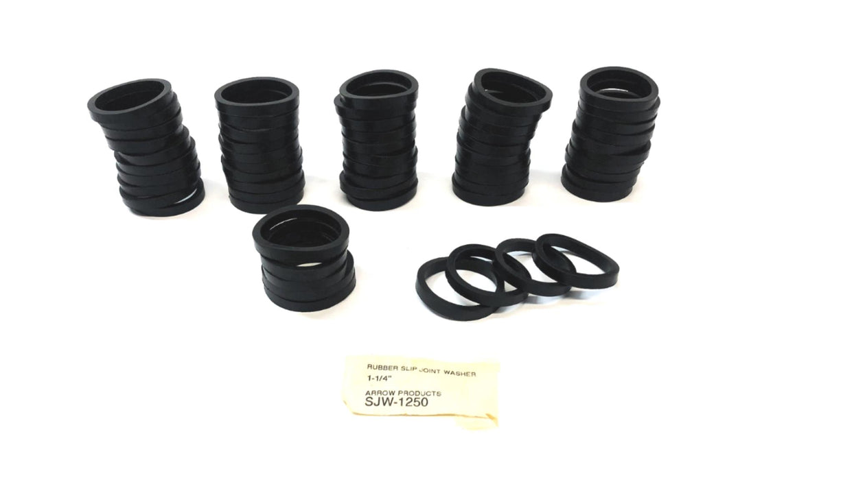 Arrow 1-1/4" Rubber Slip Joint Washer SJW-1250 [Lot of 59] NOS