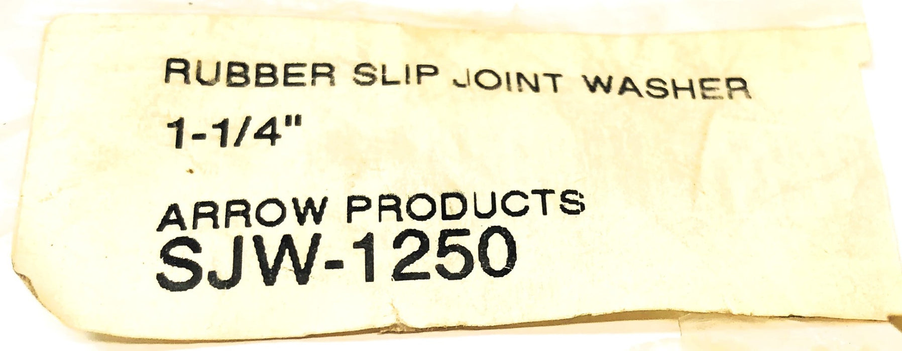 Arrow 1-1/4" Rubber Slip Joint Washer SJW-1250 [Lot of 59] NOS