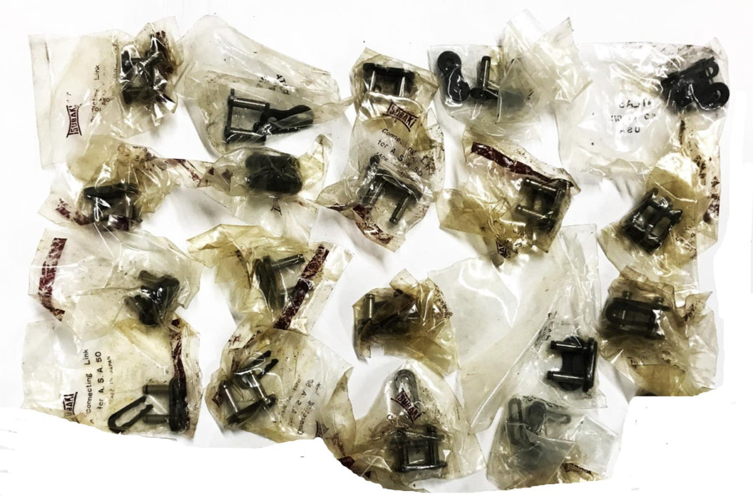 Tsubaki ASA50 Connecting Link RS50-1-NP-CON [Lot of 19] NOS
