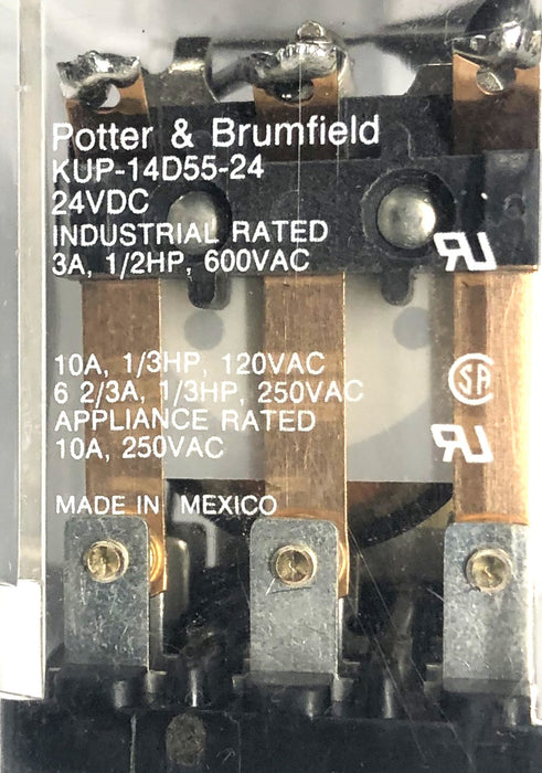 Potter & Brumfield Relay KUP-14D55-24 [Lot of 2] NOS