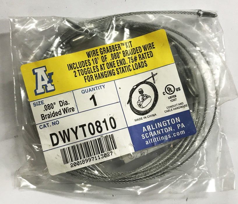 Arlington Wire Grabber Kit DWYT0810 [Lot of 5] NOS