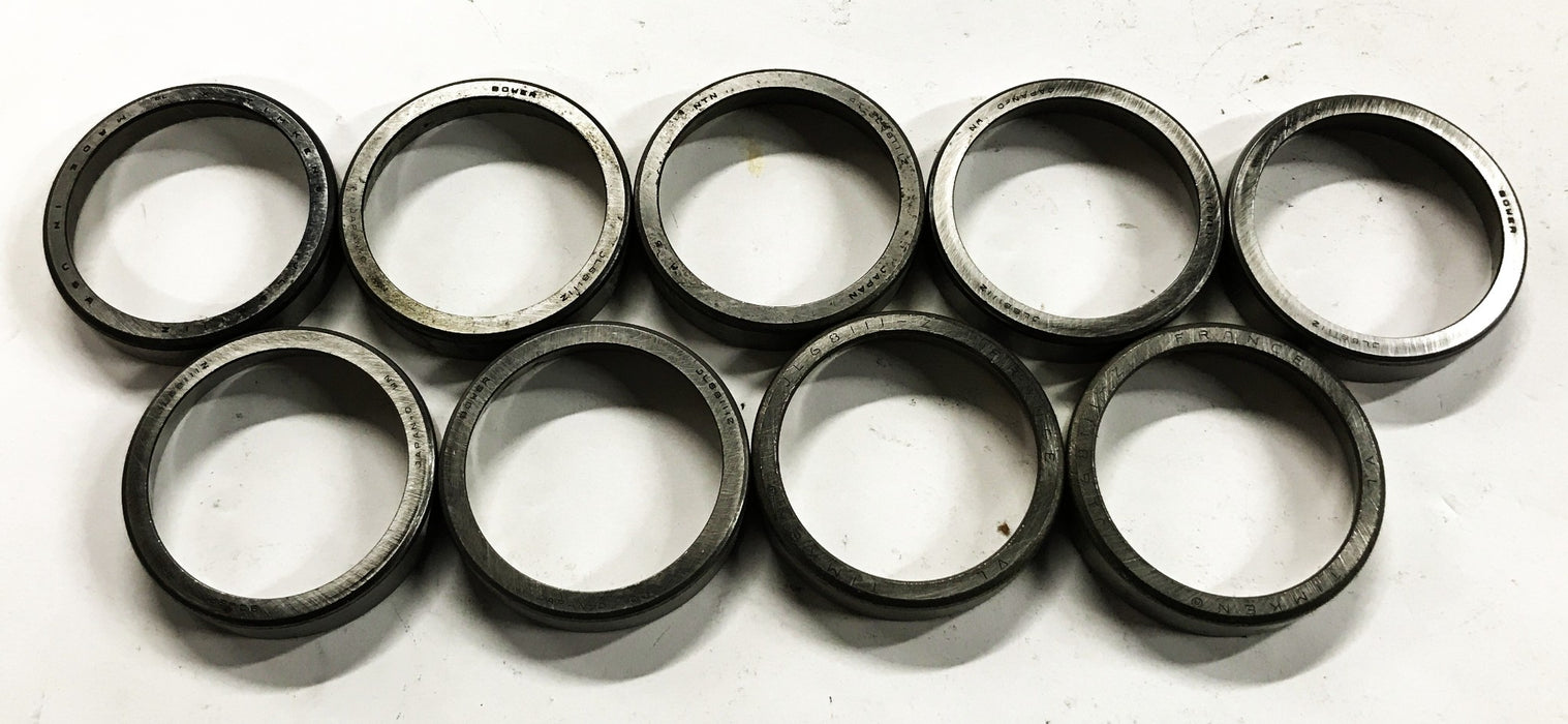 Unbranded (Multi-Brands) Tapered Roller Bearing Cup L68111Z [Lot of 9] NOS