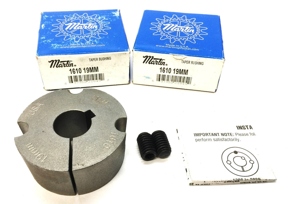 Martin Taper Bushing 1610 19mm [Lot of 2] NOS