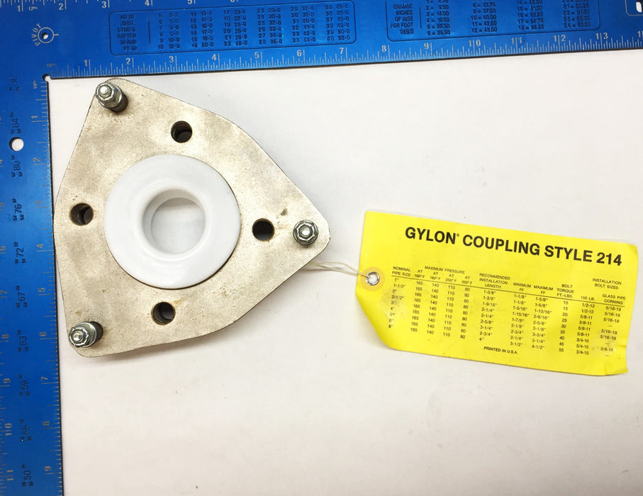 Garlock Gylon PTFE Coupling Molded Style 214 92887-6900 NOS