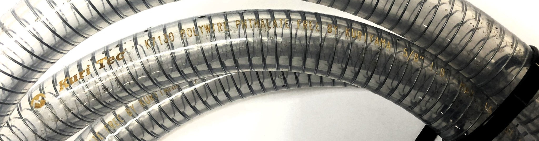 Kuriyama Kuri Tec Polywire Approx 86" OAL 5/8" ID PVC Hose K7130 USED