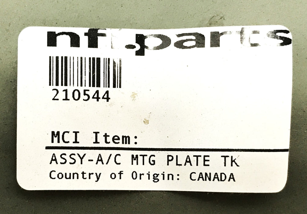 NFI Compressor Mount Plate 210544 NOS