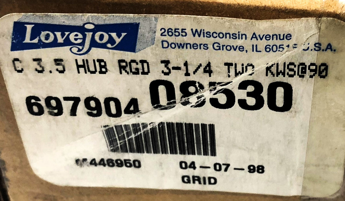 Lovejoy C 3.5 Hub RGD 3-1/4" 697904 08530 NOS