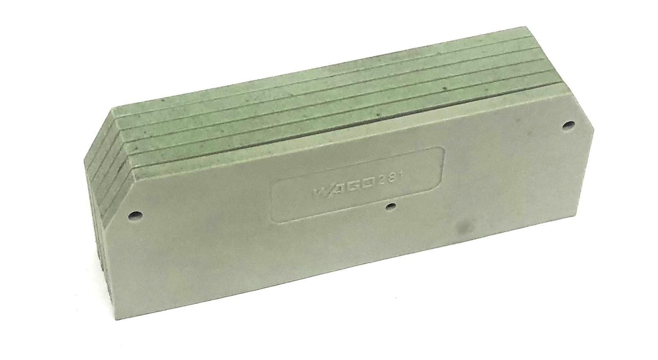 Wago Gray End And Intermediate Plate Wago281 [Lot of 6] NOS