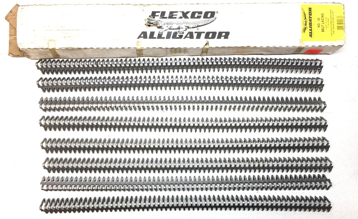 Flexco Alligator No.35-24"(W) 9/32" to 5/16" Belt Lace Only (8pcs) 10185 NOS