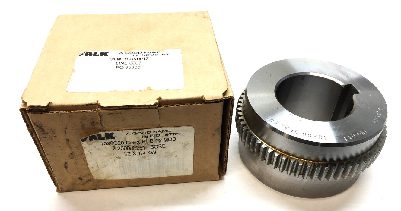 Falk 1020G20 Flex Hub P2 Mod 2.2500/2.2515 Bore 1/2"x1/4KW NOS