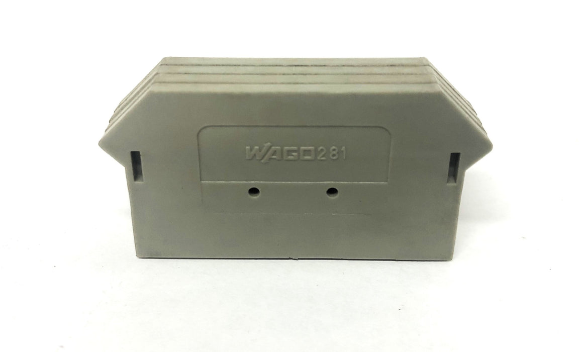 Wago Gray End And Intermediate Plate Wago281 [Lot of 4] NOS