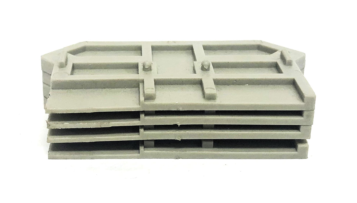 Wago Gray End And Intermediate Plate Wago281 [Lot of 4] NOS