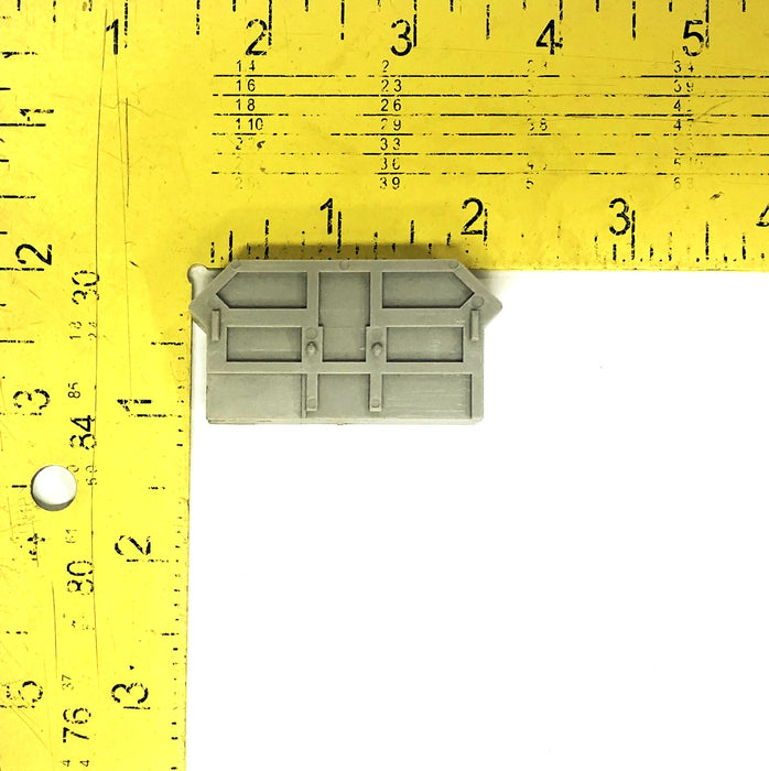 Wago Gray End And Intermediate Plate Wago281 [Lot of 4] NOS