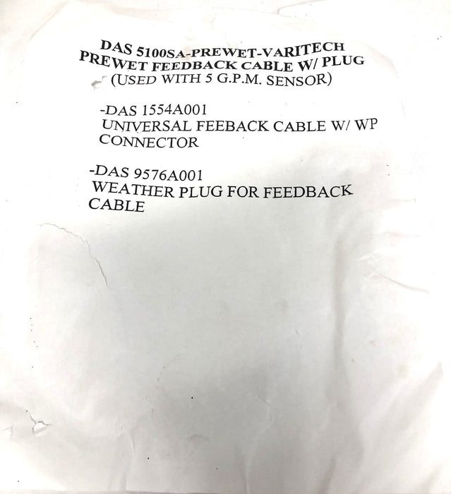 Varitech Series 2 Prewet Feedback Cable CC 5100SA NOS