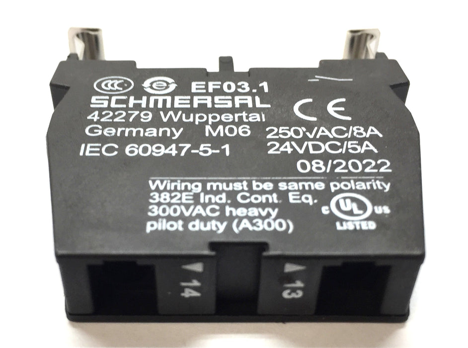 Schmersal Contact Terminal Block 101006539 [Lot of 3] NOS
