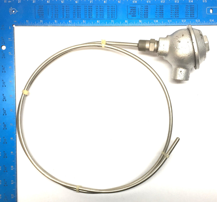 Omega Cast Iron Head Flexible Thermocouple Probe Assembly NOS