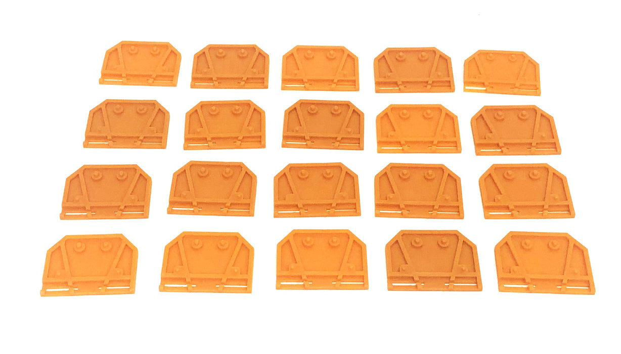 Wago Orange End And Intermediate Plates 281-302 [Lot of 20] NOS