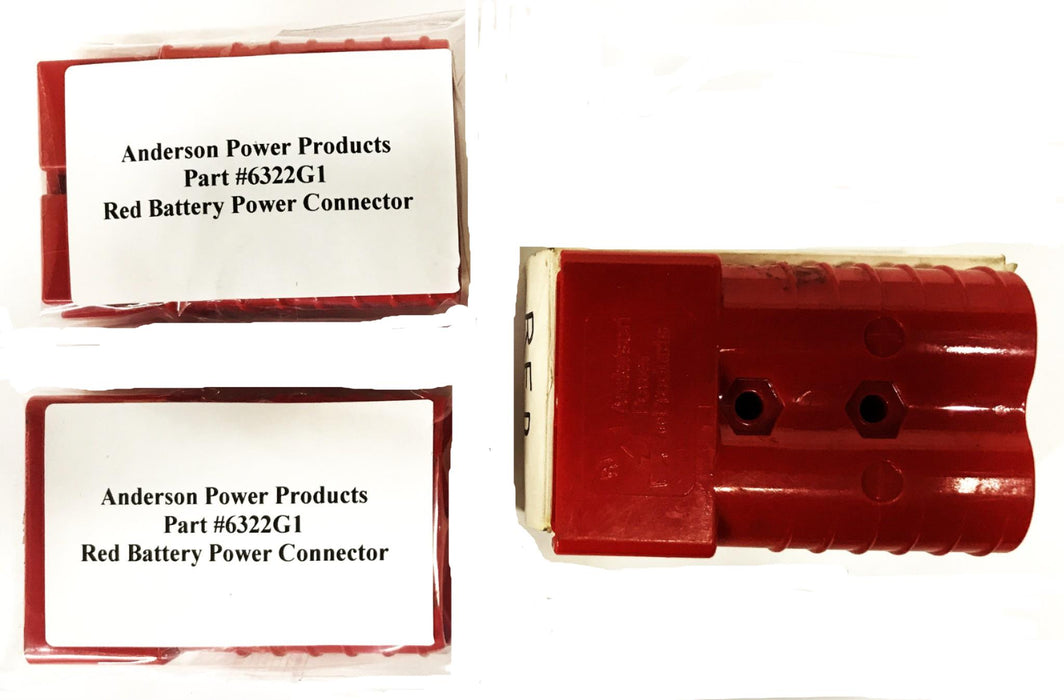 Anderson Power Products Red Battery Power Connector 6322G1 [Lot of 3] NOS