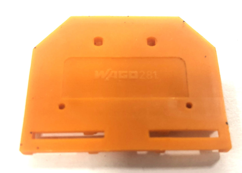 Wago Orange End And Intermediate Plates 281-302 [Lot of 20] NOS