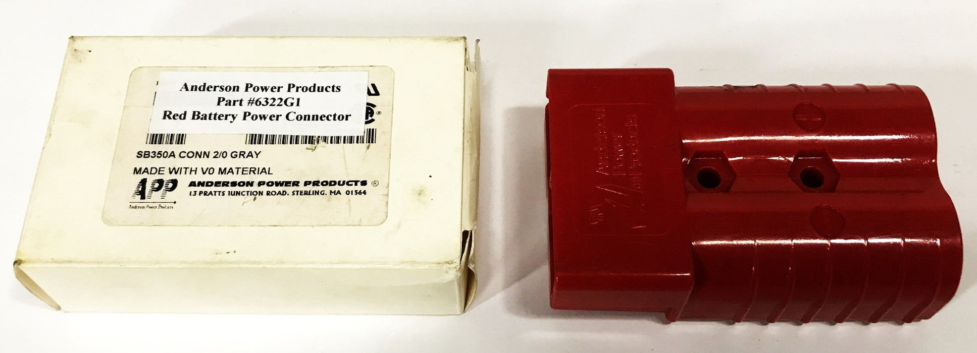 Anderson Power Products Red Battery Power Connector 6322G1 [Lot of 3] NOS