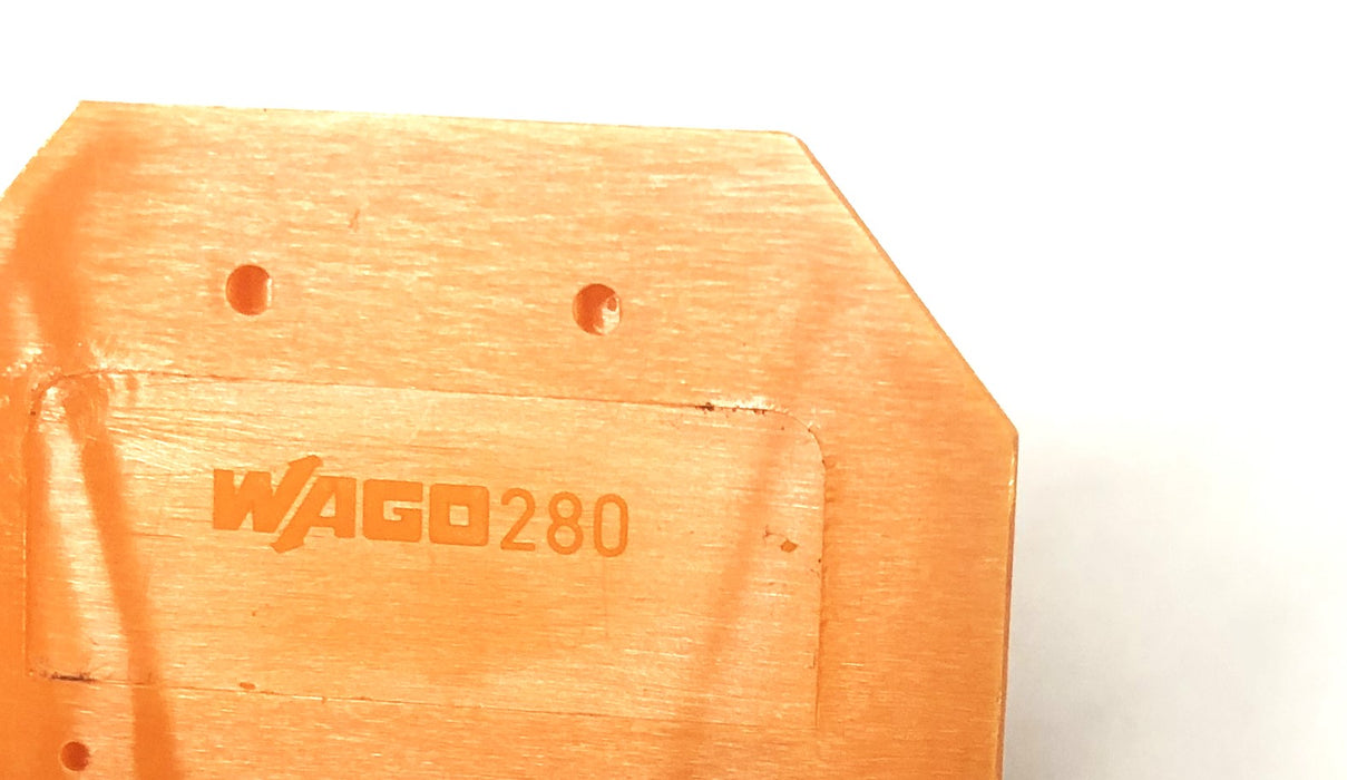 Wago Orange End And Intermediate Plates 280-302 [Lot of 17] NOS