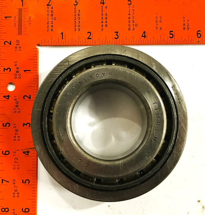 Timken/X-Timken Tapered Roller Bearing Cone and Flanged Cup 554/552-B NOS