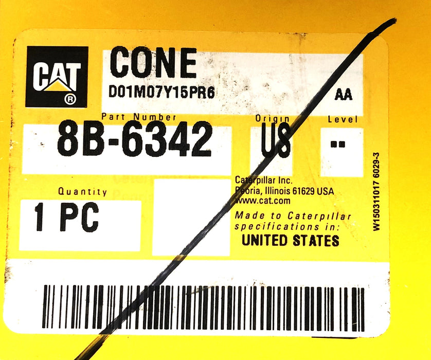 CAT/Caterpillar Bower 8B-6342 Cono de rodamiento cónico 56418 (091214-1326) NOS