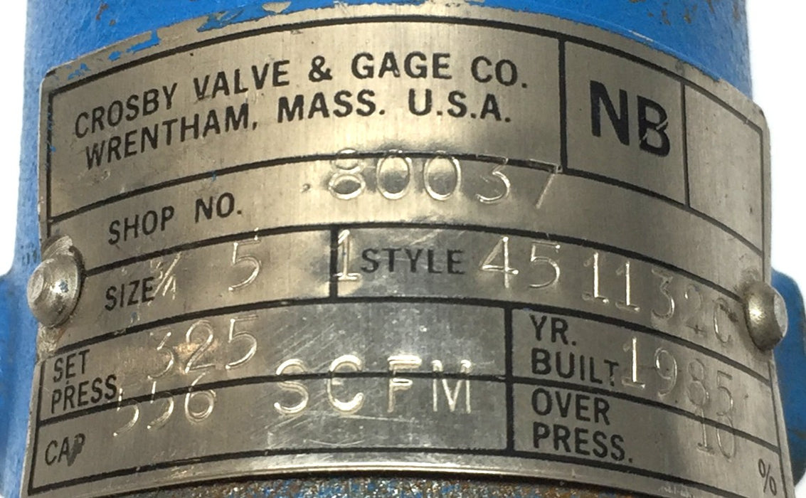 Crosby Valve & Gage Relief Valve 451132C (84-06539) NOS