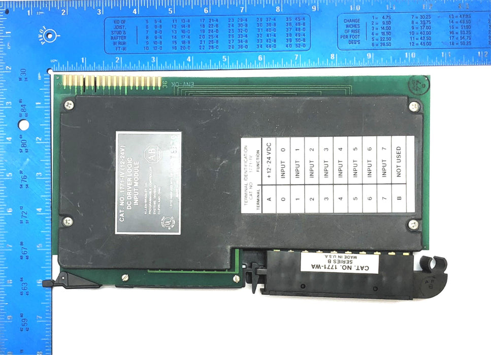 Allen-Bradley DC Driver Logic Input Module W/ Swing Arm 1771-IV (1771-WA) USED