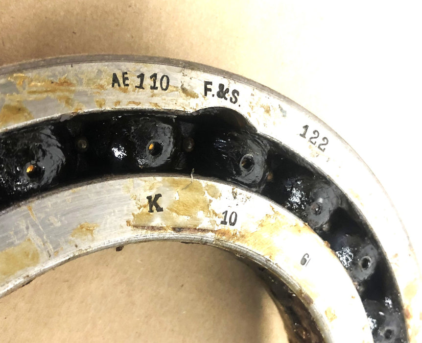 F&S H10/6-K10/6 Roller Ball Bearing AE110 (122) NOS