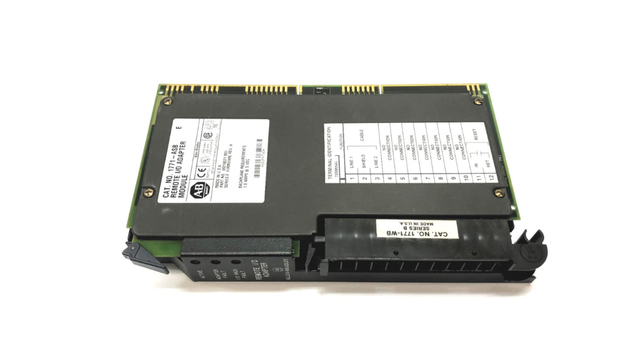 Allen-Bradley Remote I/O Adapter W/ Swing Arm Series E 1771-ASB (1771-WB) USED