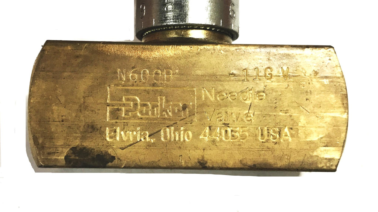 Parker Hydraulic Needle Valve N600B USED