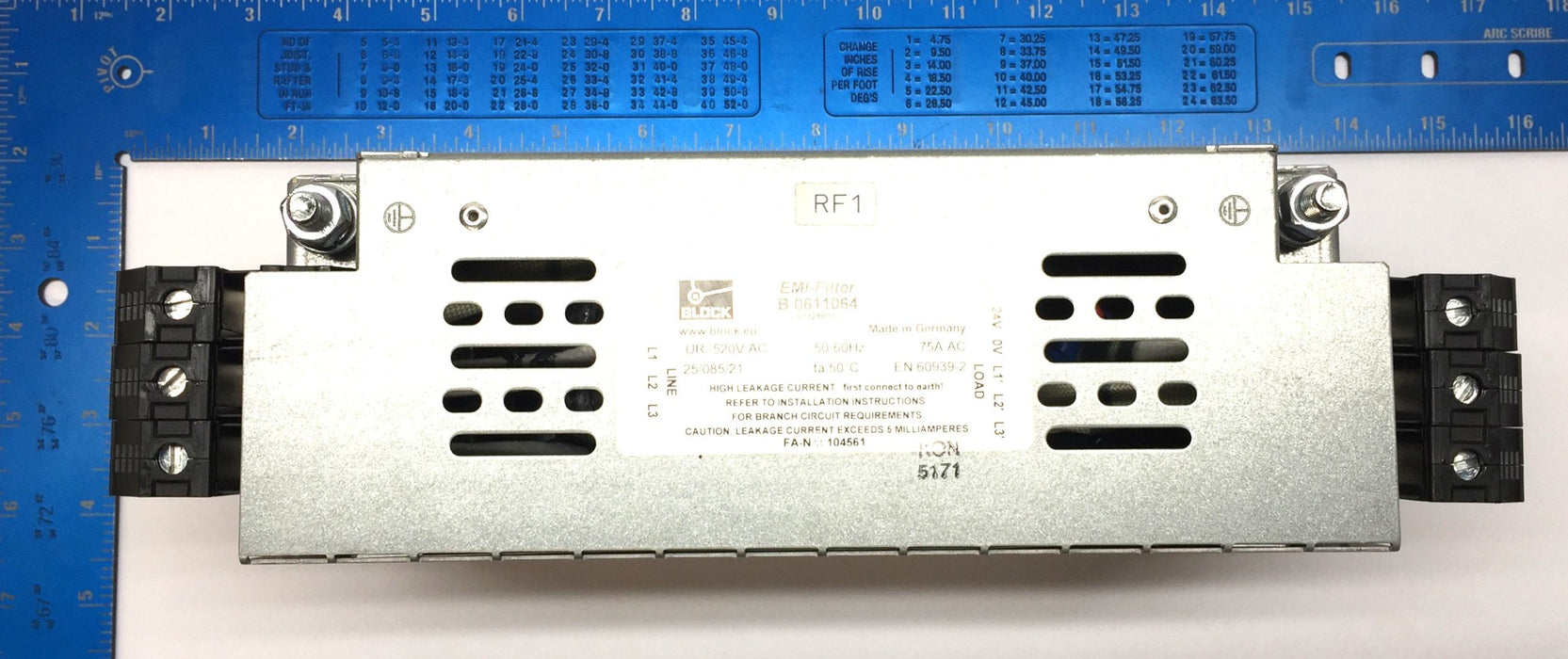 Block EMI-Filter Radio Interference Suppression B0611064 NOS