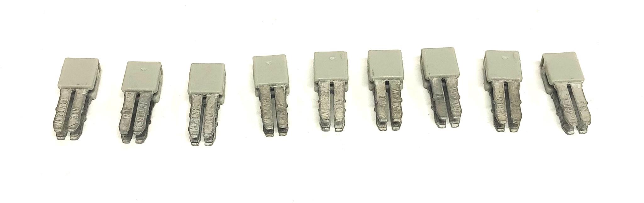 Wago 280 750V 20A Adjacent Jumper 280-402 [Lot of 9] NOS