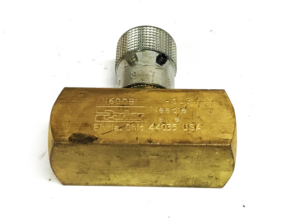 Parker Hydraulic Needle Valve N600B USED