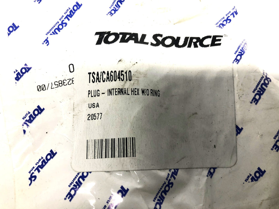 Total Source Internal Hex Plug CA64510 NOS