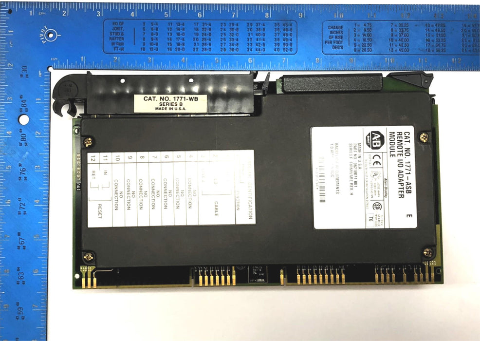 Allen-Bradley Remote I/O Adapter W/ Swing Arm Series E 1771-ASB (1771-WB) USED