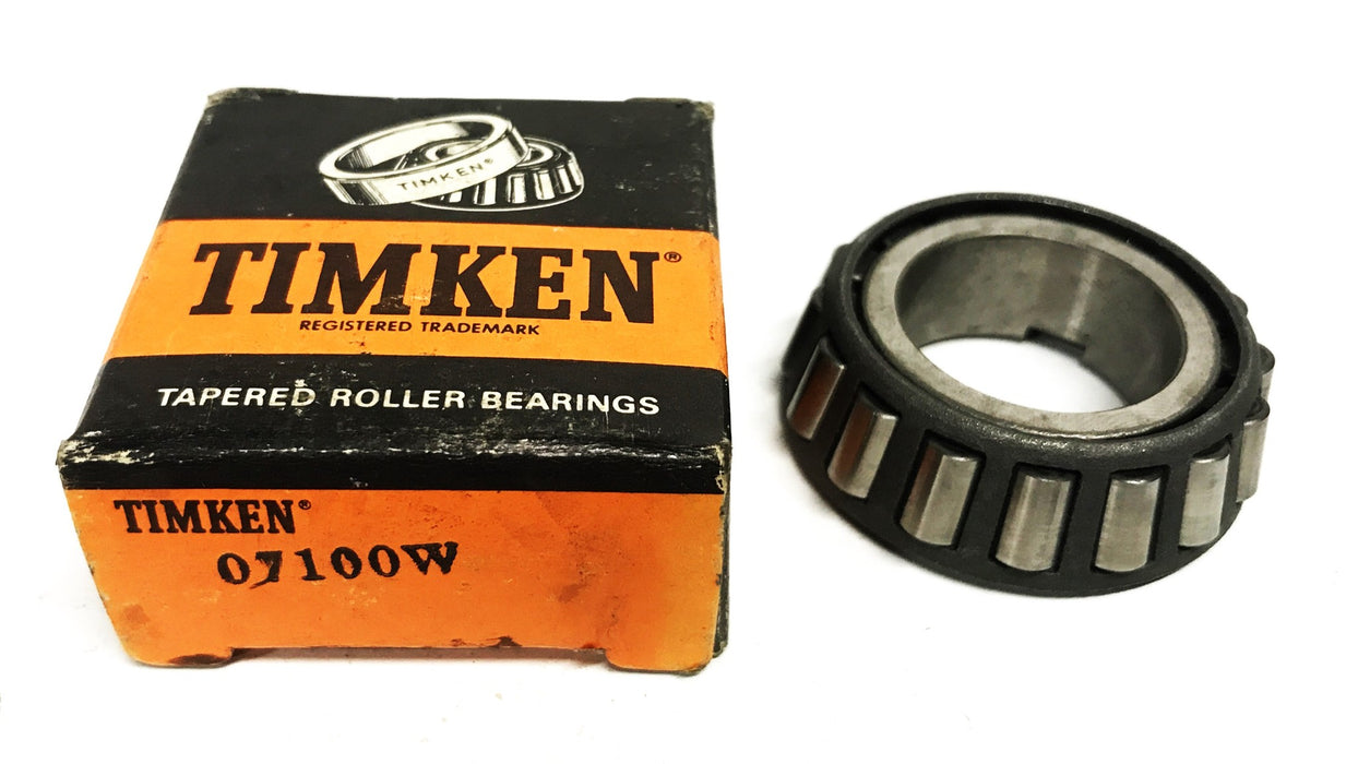 Timken Tapered Roller Bearing Cone 07100W NOS