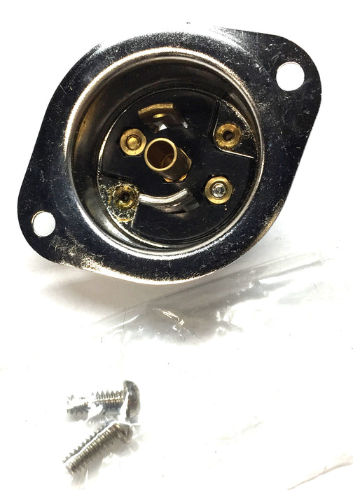 Hubbell Flanged Inlet Midget Twist-Lock Socket 5C798 NOS